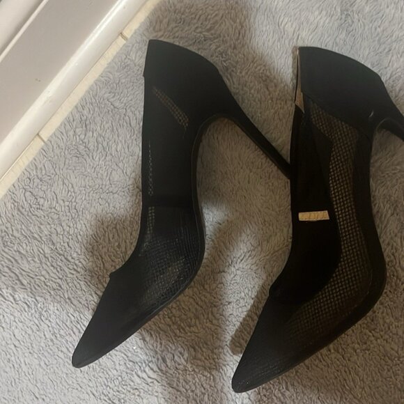 Jessica Simpson Black Mesh Heels - Picture 2 of 4